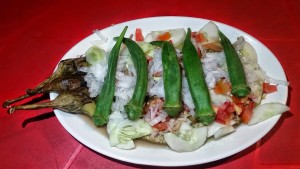 Puwesto Grill, Eggplant Okra Salad