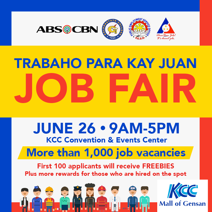 KCC Mall of Gensan conducts their biggest Job Fair ever: Trabaho Para ...